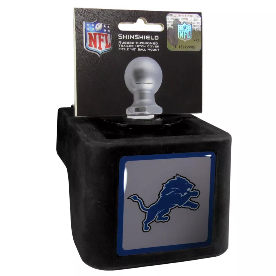Siskiyou Gifts Detroit Lions Shin Shield Hitch Cover Fits 2 1/2" Ball Mount, NFL Licensed