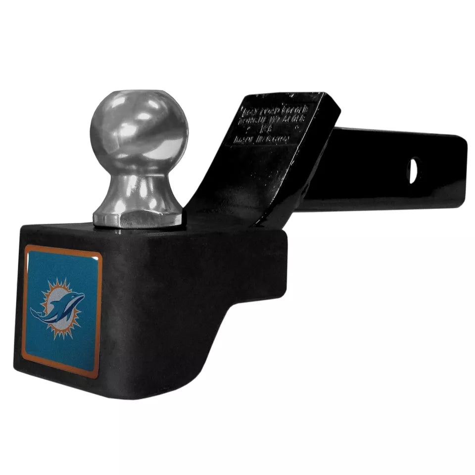 Siskiyou Gifts Miami Dolphins Shin Shield Hitch Cover Fits 2 1/2" Ball Mount, NFL Licensed