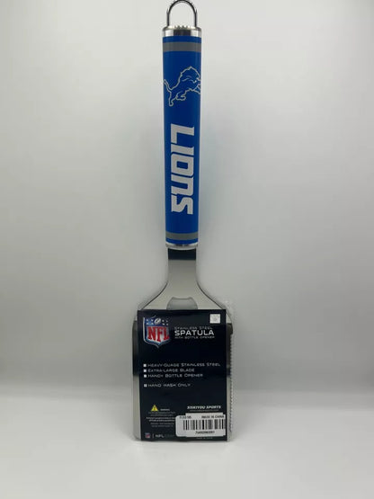 Siskiyou Gifts Detroit Lions Stainless Steel BBQ Spatula w/Bottle Opener, NFL Licensed