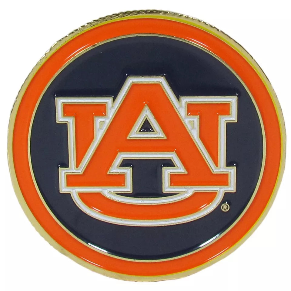 Siskiyou Gifts Auburn Tigers 1.75" Diameter Team Logo Coin Golf Ball Marker, NCAA Licensed