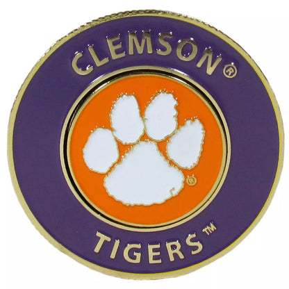 Siskiyou Gifts Clemson Tigers 1.75" Diameter Team Logo Coin Golf Ball Marker, NCAA Licensed