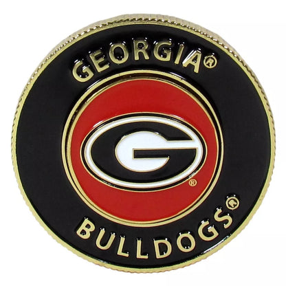 Siskiyou Gifts Georgia Bulldogs 1.75" Diameter Team Logo Coin Golf Ball Marker, NCAA Licensed