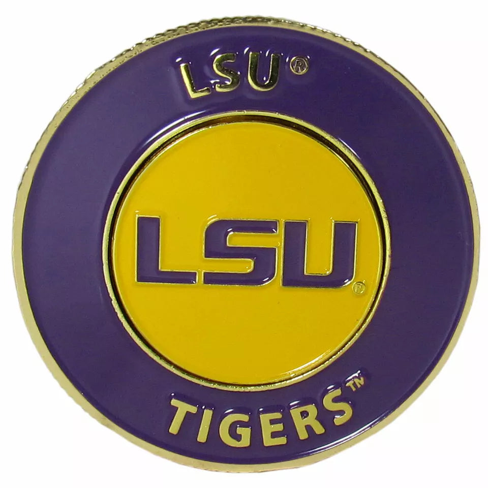 Siskiyou Gifts LSU Tigers 1.75" Diameter Team Logo Coin Golf Ball Marker, NCAA Licensed
