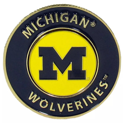 Siskiyou Gifts Michigan Wolverines 1.75" Diameter Team Logo Coin Golf Ball Marker, NCAA Licensed