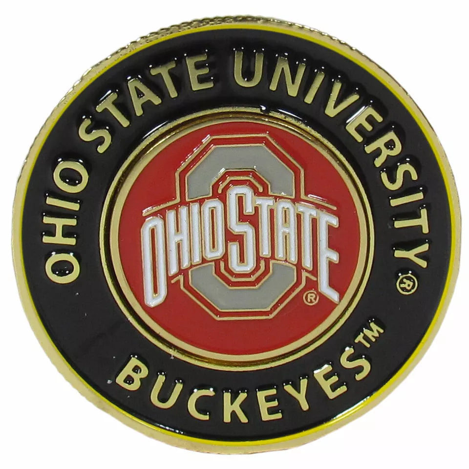 Siskiyou Gifts Ohio State Buckeyes 1.75" Diameter Team Logo Coin Golf Ball Marker, NCAA Licensed