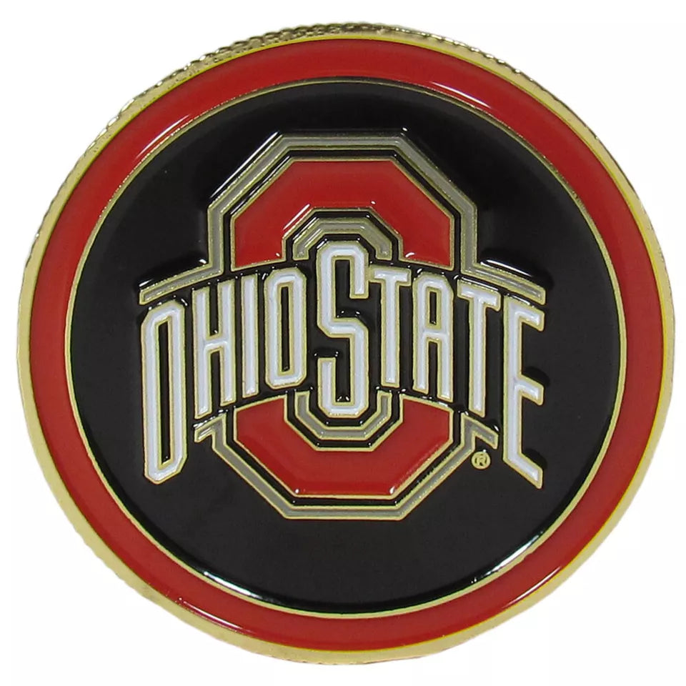 Siskiyou Gifts Ohio State Buckeyes 1.75" Diameter Team Logo Coin Golf Ball Marker, NCAA Licensed