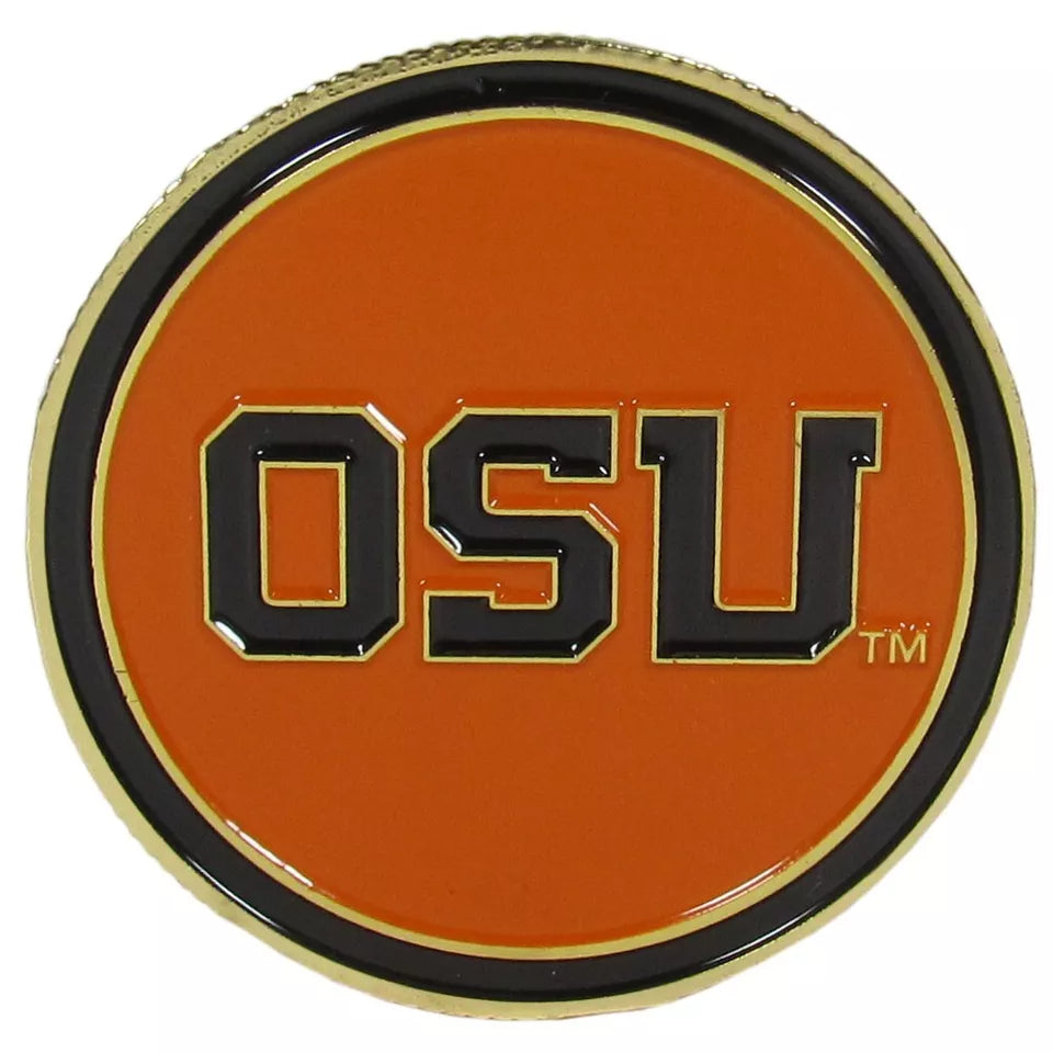 Siskiyou Gifts Oregon State Beavers 1.75" Diameter Team Logo Coin Golf Ball Marker, NCAA License