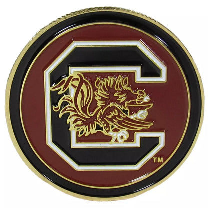 Siskiyou Gifts South Carolina Gamecocks 1.75" Diameter Team Logo Coin Golf Ball Marker, NCAA Licensed