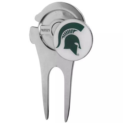 Siskiyou Gifts Michigan State Spartans Metal Helmet Divot Tool w/1"Golf Ball Marker, NCAA Licensed