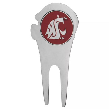 Siskiyou Gifts Washington State Cougars Metal Helmet Divot Tool w/1"Golf Ball Marker, NCAA Licensed