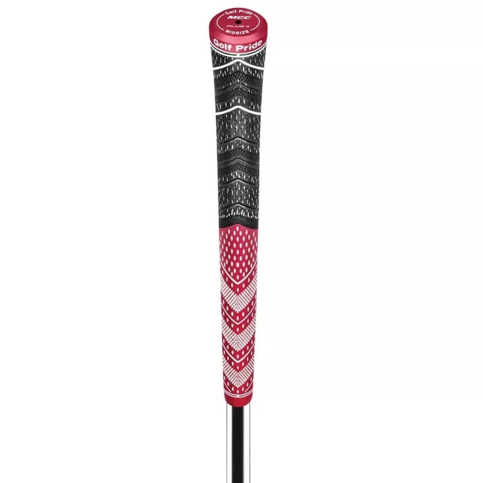 Golf Pride Authentic MCC Plus4 Midsize Swing Club Grip Dark Red/White