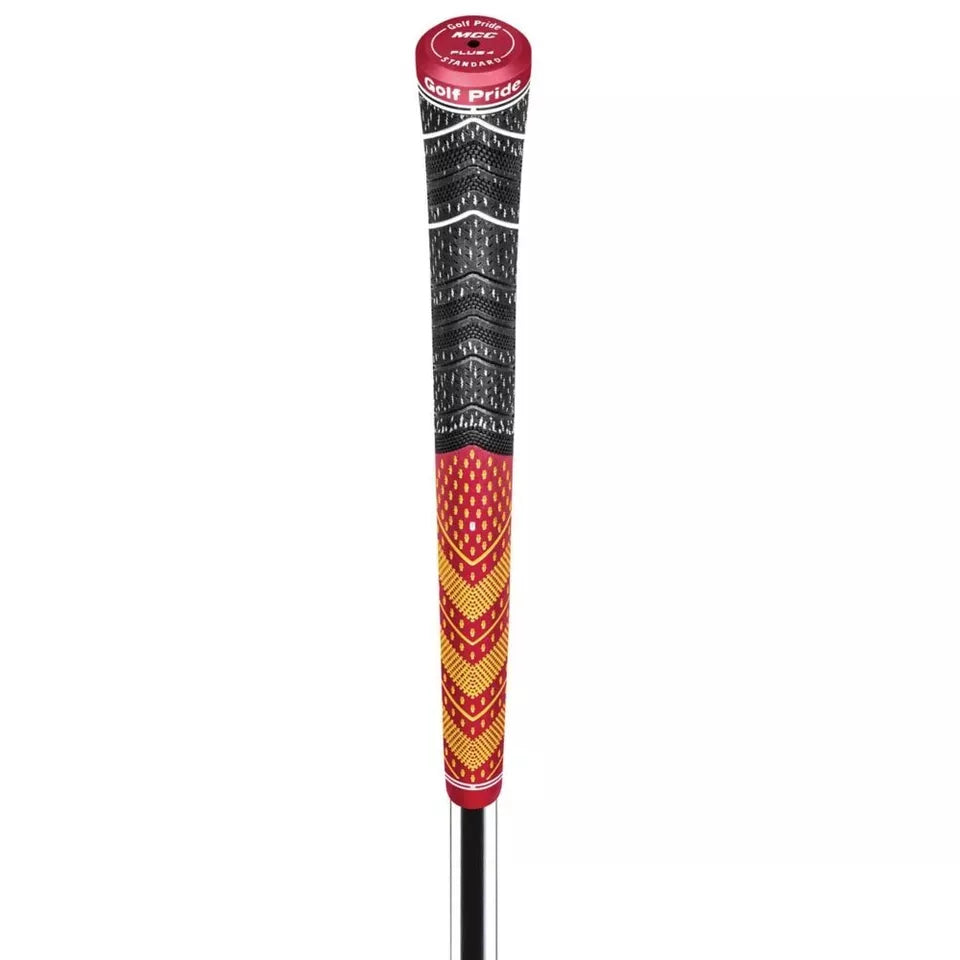 Golf Pride Authentic MCC Plus4 Standard Swing Club Grip Dark Red/Yellow