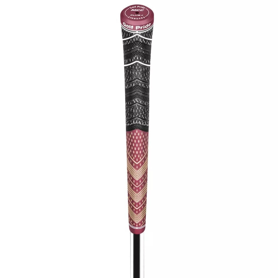 Golf Pride Authentic MCC Plus4 Standard Swing Club Grip Maroon/Gold