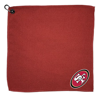 Team Golf USA San Francisco 49ers Microfiber Golf Towel 15"X15" NFL Licensed