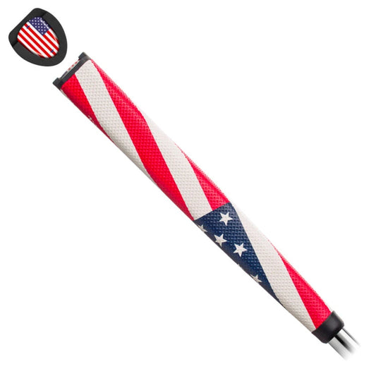 TourMark Authentic USA Flag ptriotic Oversize Pistol Putter Grip w/US Flag Ball Marker