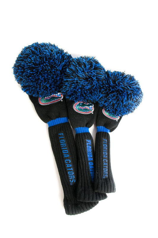 PRG Golf Florida Gators Set of 3 Pom Pom Head Covers Driver Fairway & Rescue NCAA Licensed